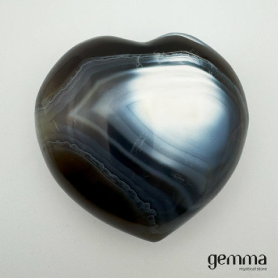 Coração Agata Orca - Gemma - Loja de Cristais 100% Naturais Coração Agata Orca - Gemma - Loja de Cristais 100% Naturais