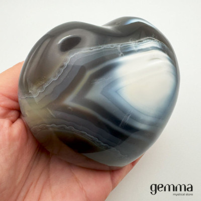 Coração Agata Orca - Gemma - Loja de Cristais 100% Naturais Coração Agata Orca - Gemma - Loja de Cristais 100% Naturais