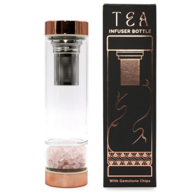 Garrafa Infusora de Chá - Quartzo Rosa Garrafa Infusora de Chá - Quartzo Rosa