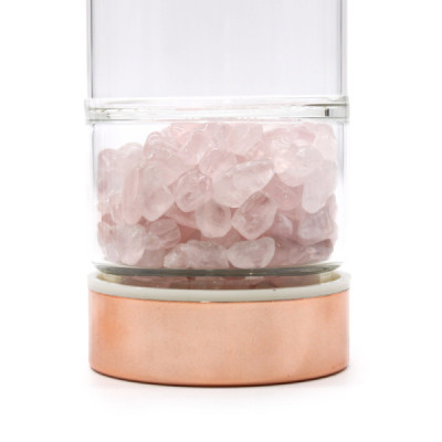 Garrafa Infusora de Chá - Quartzo Rosa Garrafa Infusora de Chá - Quartzo Rosa