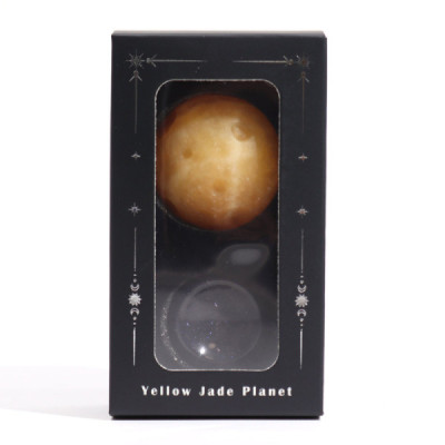 Planeta Saturno - Jade Amarelo Planeta Saturno - Jade Amarelo