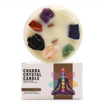 Velas de Cristal para Chakras Grandes - Sete Chakras Velas de Cristal para Chakras Grandes - Sete Chakras