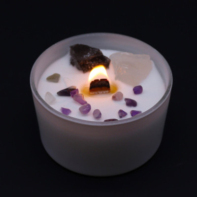 Velas de Cristal de Chakra - Chakra da Coroa Velas de Cristal de Chakra - Chakra da Coroa