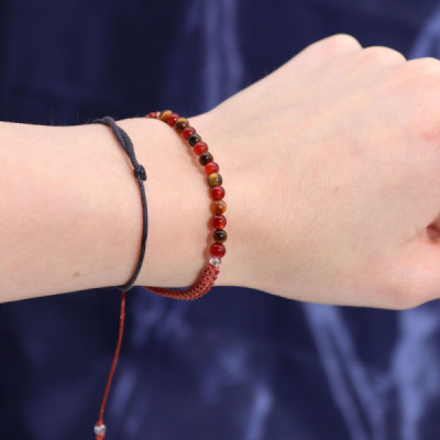 Vela de Cristal Zodíaco Leão com Pulseira de Pedras Preciosas