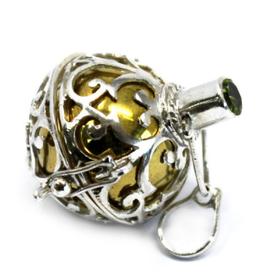 Campana Ángel Plateado 23mm – Decoração Espiritual