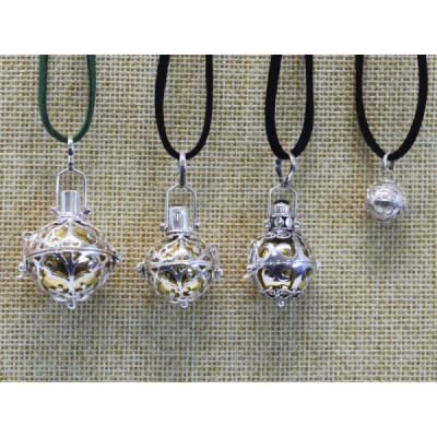 Campana Ángel Plateado 23mm – Decoração Espiritual