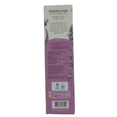 Incenso Botânico Lavanda e Rosas - Aroma Suave e Floral