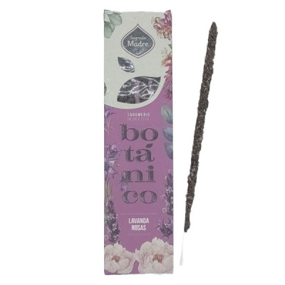 Incenso Botânico Lavanda e Rosas - Aroma Suave e Floral