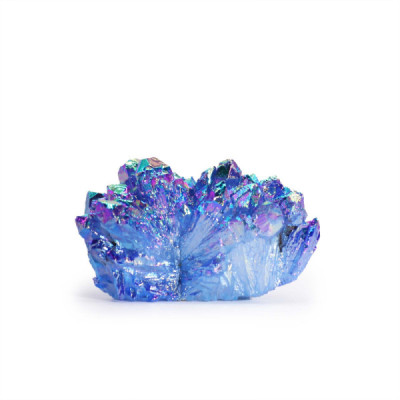 Quartzo Aura Aqua Halo Médio 100-150g | Cristal Decorativo
