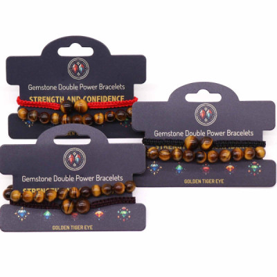 Pulseiras de Duplo Poder Olho de Tigre | Elegância e Força