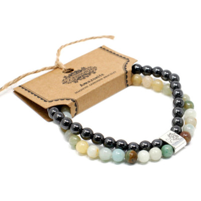 Pulseira Magnética de Amazonite | Elegância Natural