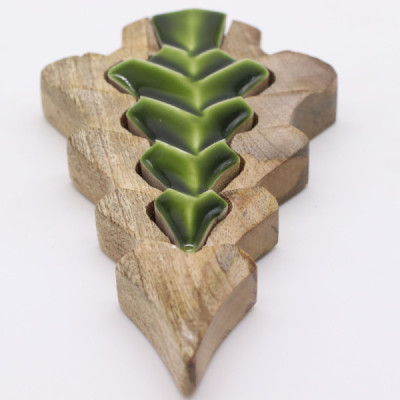 Decoração em Madeira Perdido na Floresta 15x10cm