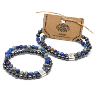 Pulseira Magnética de Sodalite | Elegância e Estilo