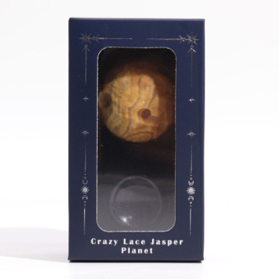 Planeta de Jaspe Mercúrio 40mm com Suporte Solar