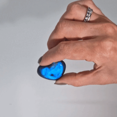 Pedras de Labradorite Coração de Madagáscar 30-40mm