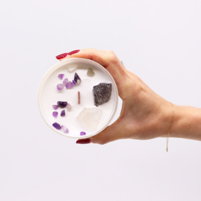 Velas de Cristal Chakra da Coroa – Harmonia e Equilíbrio