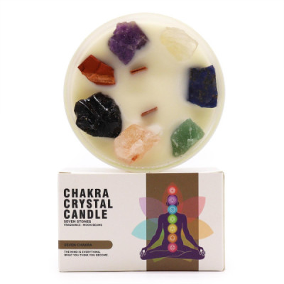 Velas de Cristal de Chakra – Sete Chakras | Equilíbrio e Harmonia
