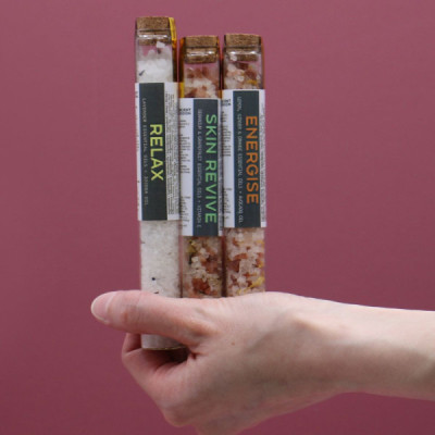 Pack de 7 Viais de Sais de Banho | Experiência de Spa em Casa