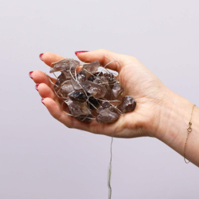 Luzes de Encantamento Citrino Fumado – Decoração Elegante