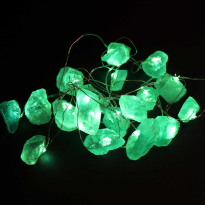 Luzes de Encantamento com Jade de Cristal