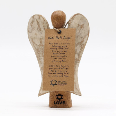 Anjo Hati-Hati Amor 15cm – Decoração Artesanal