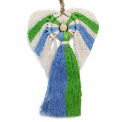 Anjo de Macramé Tierra – Decoração Artesanal