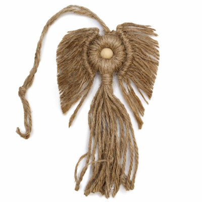 Anjo de Macramé Rebelde - Decoração Artesanal Única
