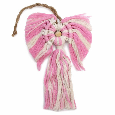 Anjo Guardião em Macramé Chica – Decoração Artesanal