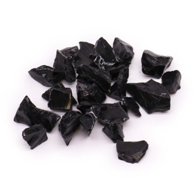 Cristais em Bruto Obsidiana Negra 500g | Pedra Natural