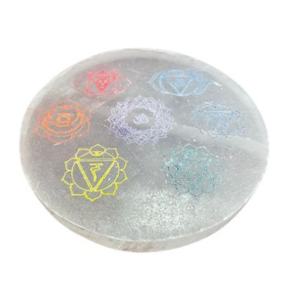 Placa de Carga Mediana 10cm – Design Chakra Colorido