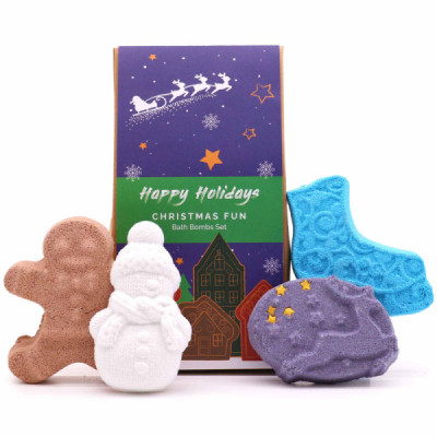 Pack Bombas de Banho Natal Divertidas – Presente Perfeito