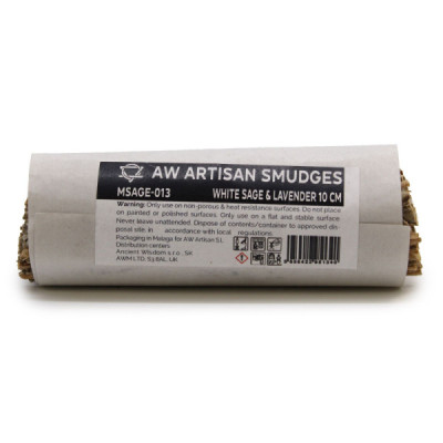 Atado de Sálvia Branca e Lavanda 10 cm | Purifique o Seu Espaço