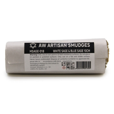 Atado de Sálvia Branca e Azul 10cm | Purifique o Seu Espaço