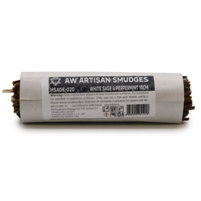 Atado de Sálvia Branca e Hortelã 10cm | Purifique o Seu Espaço