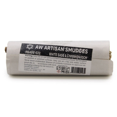 Atado de Sálvia Branca e Canela 10cm | Aromatize o Seu Espaço