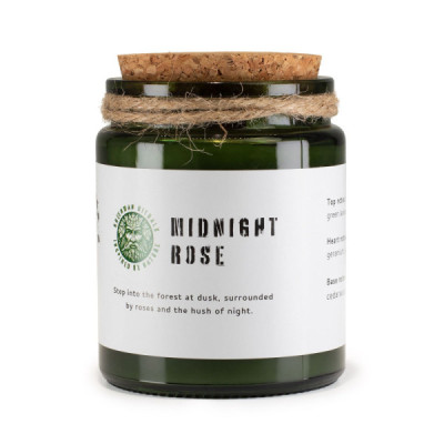 Vela de soja Greenman Woodwick - Rosa de Medianoche