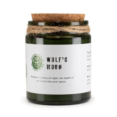 Greenman Woodwick Vela de soja - Luna del lobo