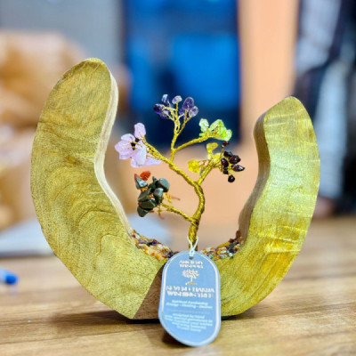 Jardim da Árvore de Pedras Preciosas - Sete Chakras | Decoração Artesanal