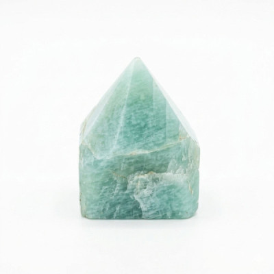 Puntas de gema pulidas - amazonita india (aprox. 5-6 piezas)