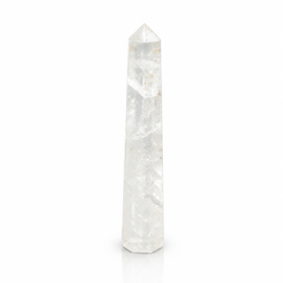 puntas de obelisco de seis caras de piedra preciosa, aprox. 17 cm - cristal de roca