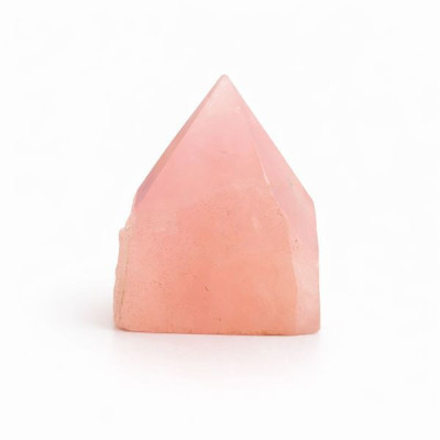 Puntas pulidas de gema superior - Cuarzo rosa (aprox. 5-6 piezas)