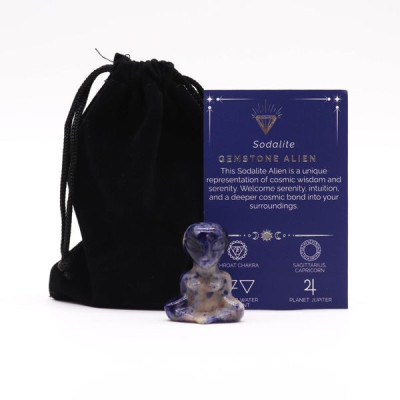 Gema Alien em Sodalita 40x30x15mm – Peça Exclusiva