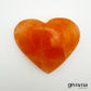 Orange Selenite Heart