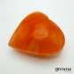Orange Selenite Heart
